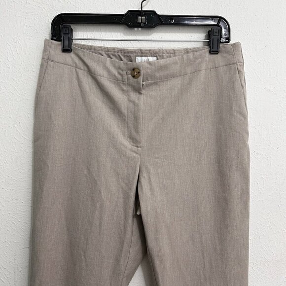 J Jill Straight Leg Oatmeal Beige Pants Women's Size 8 Casual Stretch Comfort - Picture 2 of 12